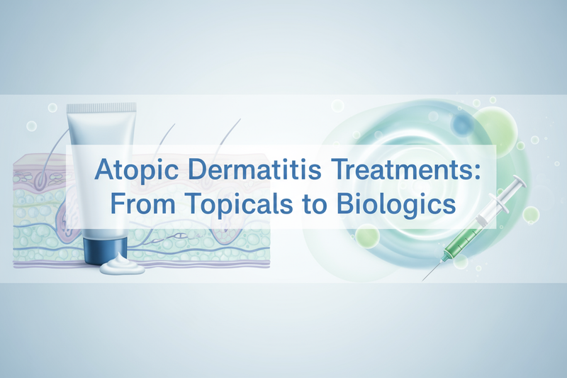 Atopic Dermatitis Treatments: From Topicals to Biologics