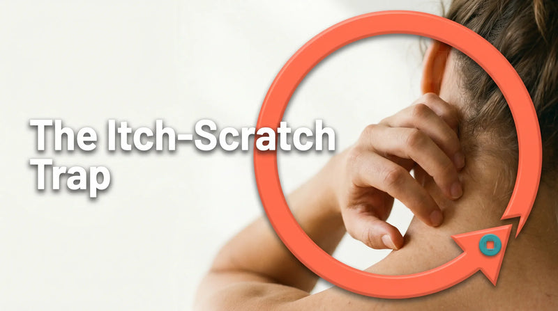 The itch-scratch trap of neurodermatitis - conceptual visualization of the self-feeding cycle